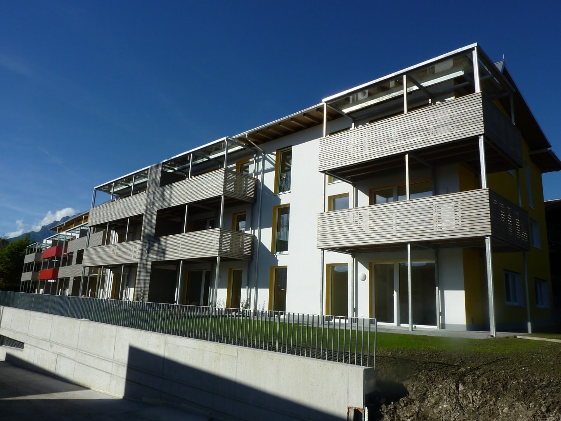 Außenansicht der Wohnanlage Brauuinion in Saalfelden